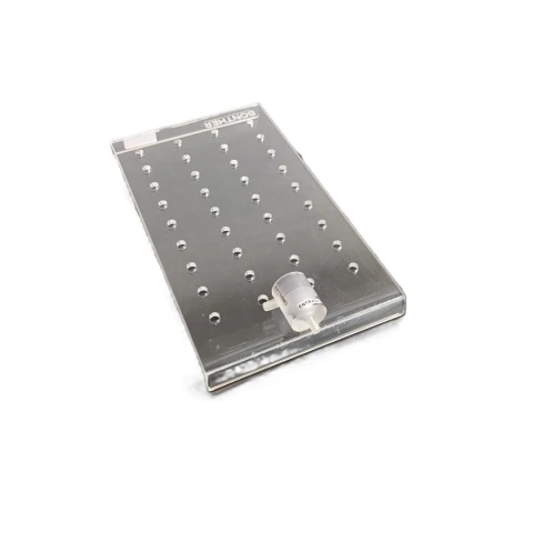 MESA CIRÚRGICA EM ACRÍLICO PARA RATOS COM MASCARA PARA ANESTÉSICO - MED. 220X145MM