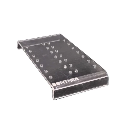 MESA CIRÚRGICA PARA CAMUNDONGO EM ACRÍLICO CRISTAL COM FUROS TAM. 200 X 100MM