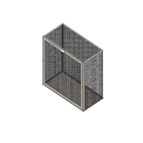 GAIOLA DE FARADAY MED : 1000 X 500 X 900 MM,  ACO INOX, MALHA 10
